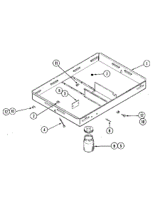Burner Box parts for Kenmore Cooktop 629.22113 (62922113, 629 22113) from AppliancePartsPros.com