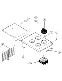 Escutcheon Assembly parts for Kenmore Cooktop 629.22115 (62922115, 629 22115) from AppliancePartsPros.com