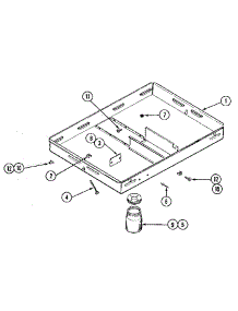 Burner Box parts for Kenmore Cooktop 629.22116 (62922116, 629 22116) from AppliancePartsPros.com
