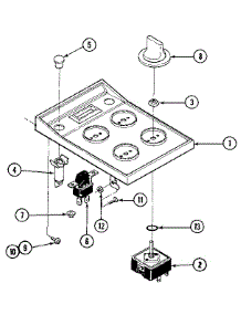 Escutcheon Assembly parts for Kenmore Cooktop 629.22116 (62922116, 629 22116) from AppliancePartsPros.com