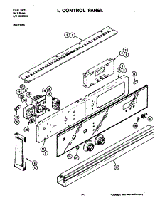 Control Panel parts for Kenmore Cooktop 629.42019 (62942019, 629 42019) from AppliancePartsPros.com
