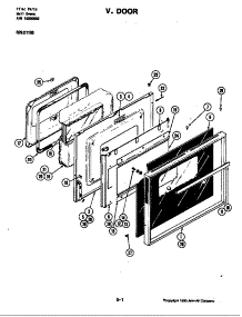 Door parts for Kenmore Cooktop 629.42019 (62942019, 629 42019) from AppliancePartsPros.com