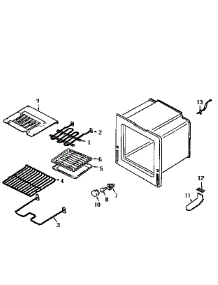Oven parts for Kenmore Range 6294576 from AppliancePartsPros.com