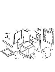 Body (Serial Prefix 11) parts for Kenmore Range 6294576 from AppliancePartsPros.com