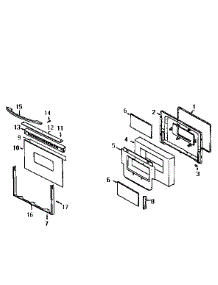 Door parts for Kenmore Range 6294576 from AppliancePartsPros.com