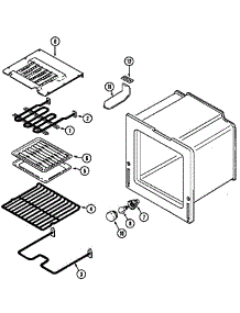 Oven parts for Kenmore Range 629.45765 (62945765, 629 45765) from AppliancePartsPros.com