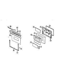 Door (Serial Prefix 11 Only) parts for Kenmore Range 629.45765690 (62945765690, 629 45765690) from AppliancePartsPros.com