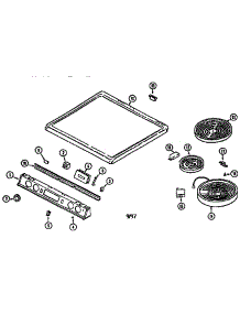 Top Assembly parts for Kenmore Range 629.46775690 (62946775690, 629 46775690) from AppliancePartsPros.com