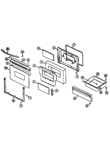 Door / Drawer (Serial Prefix 11) parts for Kenmore Range 629.46775690 (62946775690, 629 46775690) from AppliancePartsPros.com