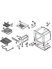 Oven / Base (Serial Up To 12) parts for Kenmore Range 629.46775690 (62946775690, 629 46775690) from AppliancePartsPros.com