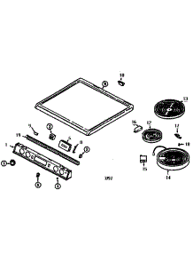 Top Assembly parts for Kenmore Range 629.46775790 (62946775790, 629 46775790) from AppliancePartsPros.com