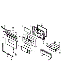 Door / Drawer parts for Kenmore Range 629.46775790 (62946775790, 629 46775790) from AppliancePartsPros.com