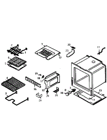 Oven / Base parts for Kenmore Range 629.46776790 (62946776790, 629 46776790) from AppliancePartsPros.com
