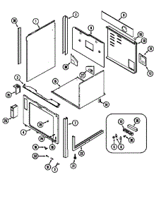 Body parts for Kenmore Range 629.46965 (62946965, 629 46965) from AppliancePartsPros.com