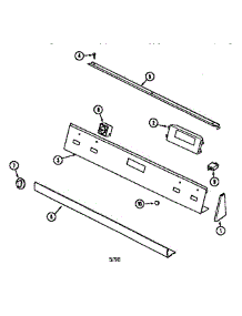 Control Panel parts for Kenmore Range 6294697 from AppliancePartsPros.com