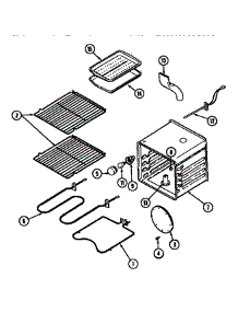 Oven parts for Kenmore Range 6294697 from AppliancePartsPros.com