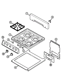 Top Assembly parts for Kenmore Range 629.70138 (62970138, 629 70138) from AppliancePartsPros.com