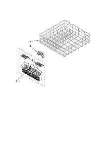 Lower Rack Parts parts for Kenmore Dishwasher 662.13012K112 (66213012K112, 662 13012K112) from AppliancePartsPros.com
