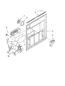 Inner Door Parts parts for Kenmore Dishwasher 662.13049K112 (66213049K112, 662 13049K112) from AppliancePartsPros.com