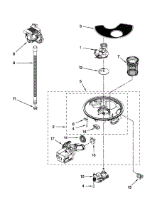 Pump And Motor Parts parts for Kenmore Dishwasher 662.13272K112 (66213272K112, 662 13272K112) from AppliancePartsPros.com