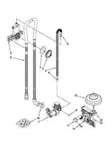 Fill, Drain And Overfill Parts parts for Kenmore Dishwasher 662.13279K112 (66213279K112, 662 13279K112) from AppliancePartsPros.com
