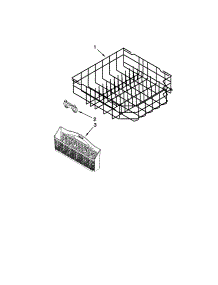 Lower Rack Parts parts for Kenmore Dishwasher 662.13293K112 (66213293K112, 662 13293K112) from AppliancePartsPros.com