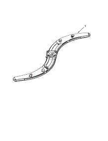 Lower Washarm Parts parts for Kenmore Dishwasher 662.13293K112 (66213293K112, 662 13293K112) from AppliancePartsPros.com