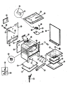 Cabinet parts for Kenmore Gas Range 663.38(1988) (66338(1988), 663 38(1988)) from AppliancePartsPros.com