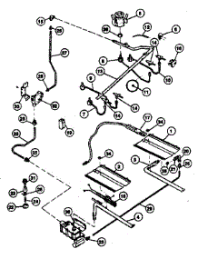 Burner Section parts for Kenmore Gas Range 663.41(1988) (66341(1988), 663 41(1988)) from AppliancePartsPros.com