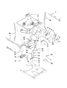 Tub Parts parts for Kenmore Dishwasher 665.13322K605 (66513322K605, 665 13322K605) from AppliancePartsPros.com