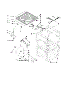 Frame And Lid Parts parts for Kenmore Dishwasher 665.13323K605 (66513323K605, 665 13323K605) from AppliancePartsPros.com