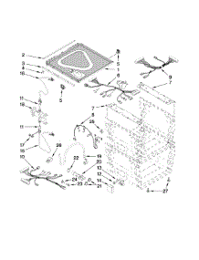 Frame And Lid Parts parts for Kenmore Dishwasher 665.133335 (665133335, 665 133335) from AppliancePartsPros.com