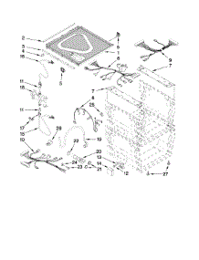 Frame And Lid Parts parts for Kenmore Dishwasher 665.133425 (665133425, 665 133425) from AppliancePartsPros.com