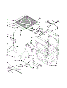 Frame And Lid Parts parts for Kenmore Dishwasher 665.133426 (665133426, 665 133426) from AppliancePartsPros.com