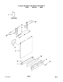 Door And Panel Parts parts for Kenmore Dishwasher 665.13369K110 (66513369K110, 665 13369K110) from AppliancePartsPros.com