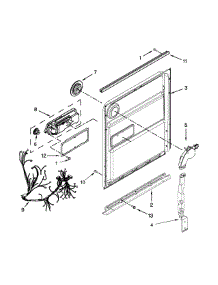 Inner Door Parts parts for Kenmore Dishwasher 665.13402N411 (66513402N411, 665 13402N411) from AppliancePartsPros.com