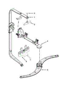 Upper Wash And Rinse Parts parts for Kenmore Dishwasher 665.13403N412 (66513403N412, 665 13403N412) from AppliancePartsPros.com