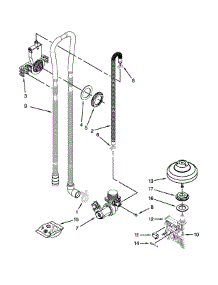Fill, Drain And Overfill Parts parts for Kenmore Dishwasher 665.13403N412 (66513403N412, 665 13403N412) from AppliancePartsPros.com