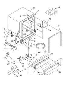 Tub Assembly Parts parts for Kenmore Dishwasher 665.13409K900 (66513409K900, 665 13409K900) from AppliancePartsPros.com