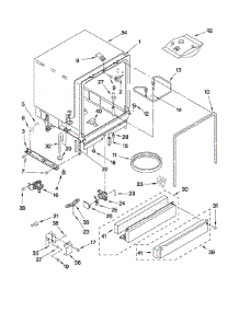 Tub Assembly Parts parts for Kenmore Dishwasher 665.13409K901 (66513409K901, 665 13409K901) from AppliancePartsPros.com