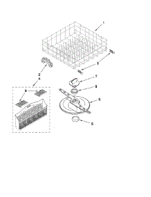 Lower Dishrack Parts parts for Kenmore Dishwasher 665.13409K901 (66513409K901, 665 13409K901) from AppliancePartsPros.com