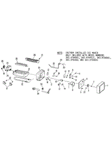 Icemaker parts for Kenmore Refrigerator 363.9604591 (3639604591, 363 9604591) from AppliancePartsPros.com