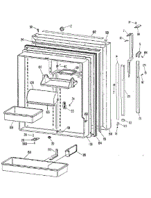Fresh Food Door parts for Kenmore Refrigerator 363.9605883 (3639605883, 363 9605883) from AppliancePartsPros.com