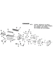 Icemaker parts for Kenmore Refrigerator 363.9606500 (3639606500, 363 9606500) from AppliancePartsPros.com