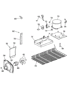 Unit parts for Kenmore Refrigerator 363.9606500 (3639606500, 363 9606500) from AppliancePartsPros.com
