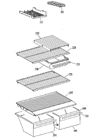 Shelf parts for Kenmore Refrigerator 363.9606501 (3639606501, 363 9606501) from AppliancePartsPros.com