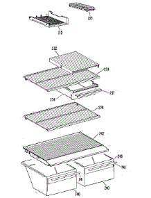 Shelf parts for Kenmore Refrigerator 363.9606510 (3639606510, 363 9606510) from AppliancePartsPros.com