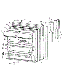 Fresh Food Door parts for Kenmore Refrigerator 363.9606582 (3639606582, 363 9606582) from AppliancePartsPros.com