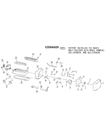 Icemaker parts for Kenmore Refrigerator 363.9609614 (3639609614, 363 9609614) from AppliancePartsPros.com