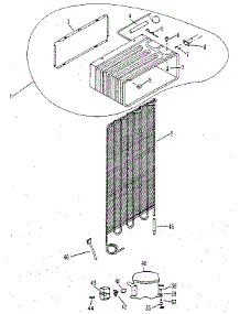Unit parts for Kenmore Refrigerator 363.9610010 (3639610010, 363 9610010) from AppliancePartsPros.com
